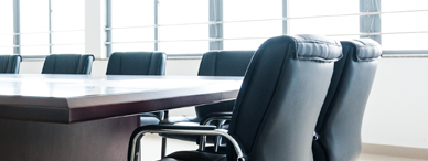 Conference Room with Table and Chairs