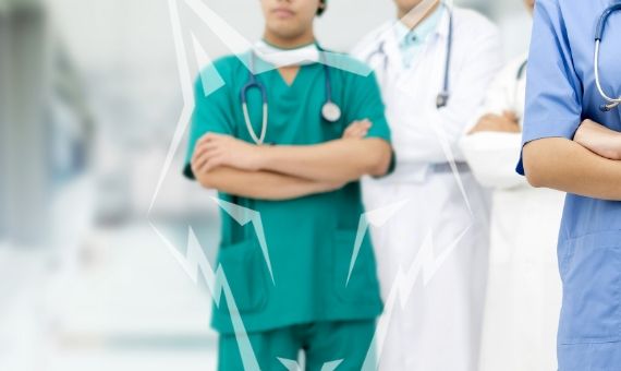 a doctor and two nurses